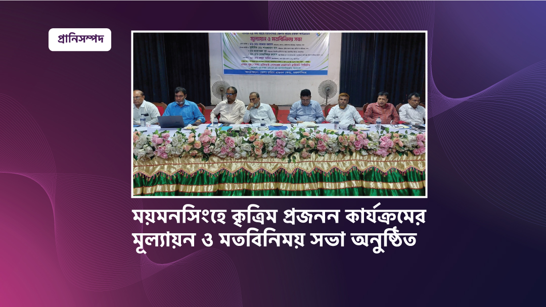 ময়মনসিংহে কৃত্রিম প্রজনন কার্যক্রমের মূল্যায়ন ও মতবিনিময় সভা অনুষ্ঠিত