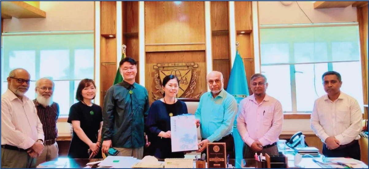 বাকৃবিতে কোরিয়ার প্রতিনিধিদল, গুরুত্ব পেল যৌথ গবেষণা