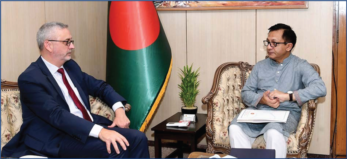 বাণিজ্যমন্ত্রীর সাথে ইউরোপীয় ইউনিয়নের রাষ্ট্রদূত এর বৈঠক